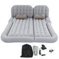 2‑In‑1 Multifunction Inflatable Travel Mattress PVC Flocking Soft Sleeping Rest Cushion for Car SUV