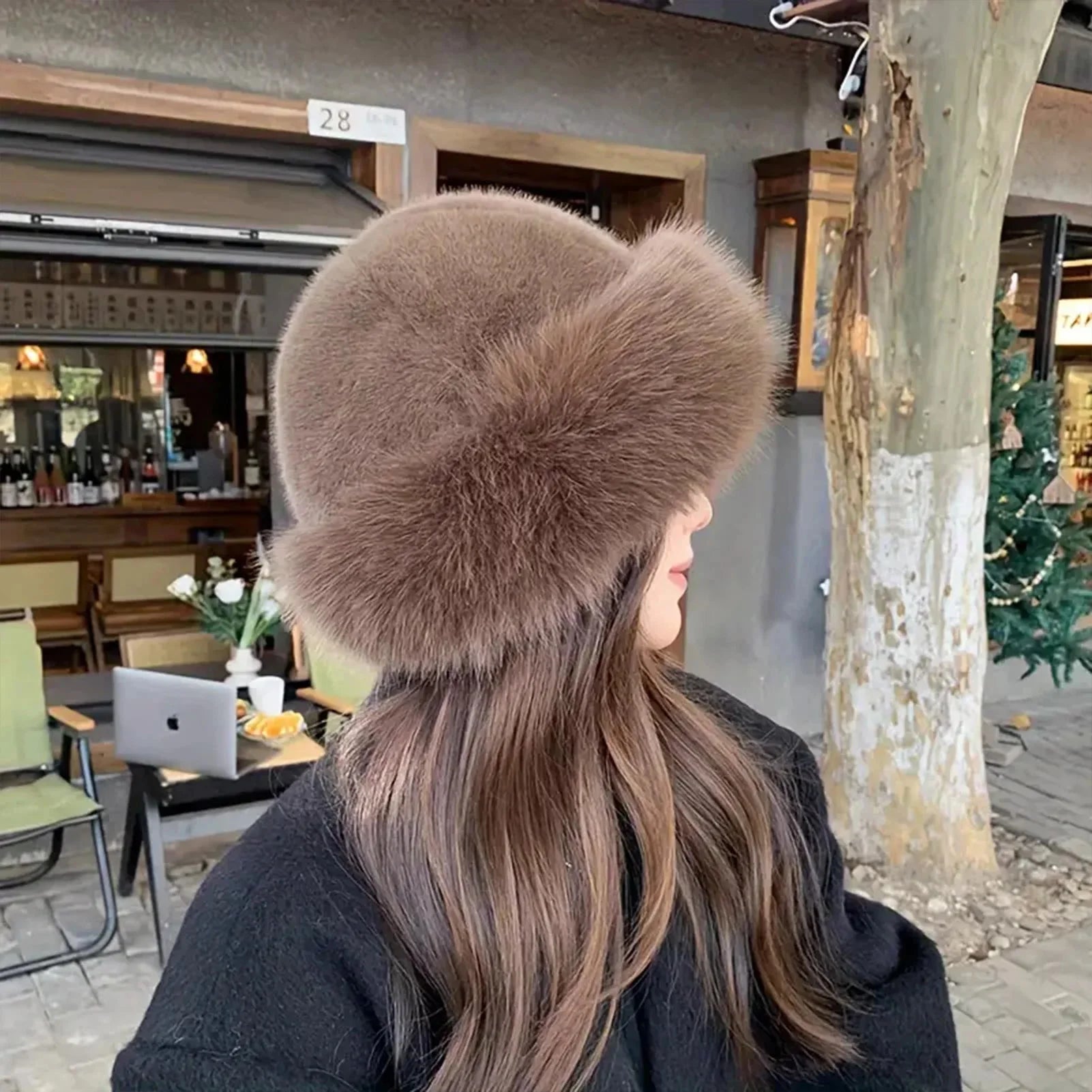 Furry Hats For Women, Autumn Winter Korean Style Warm Hats, Solid Color Flattering Mongolian Hats, Thickened Winter Outfits
