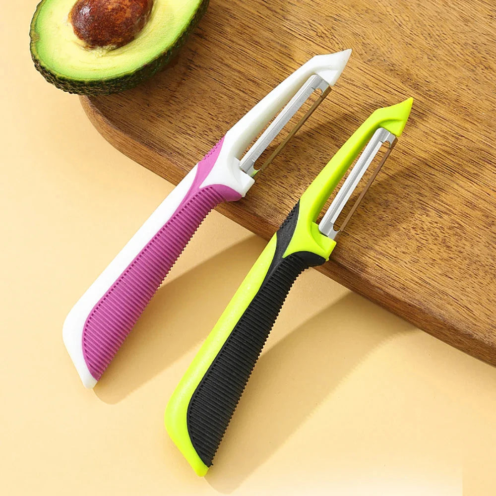 Anti-Slip Handle Peeler - Stainless Steel Blade for Fruits & Vegetables