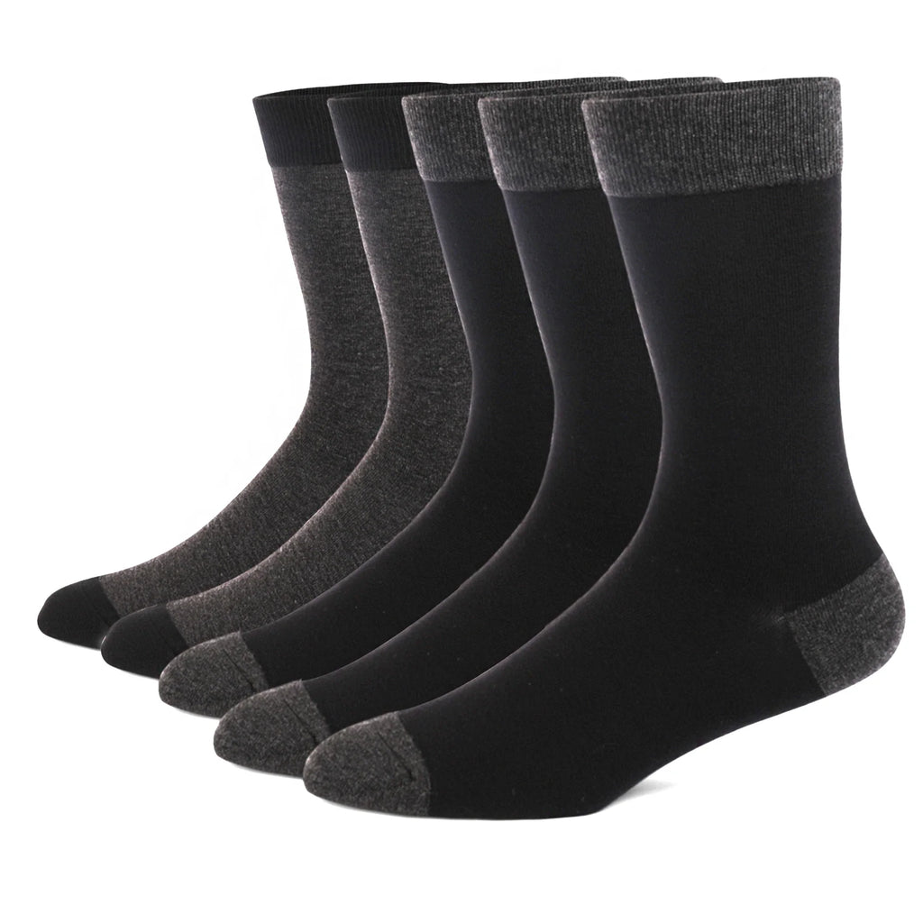 5 Pairs Argyle Breathable Men's Dress Socks Plus large Size High Quality Combed Cotton