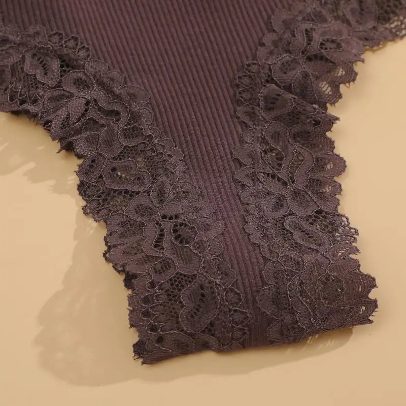 10PCS/Set Women Lace Cotton Panties Sexy Low-Waist