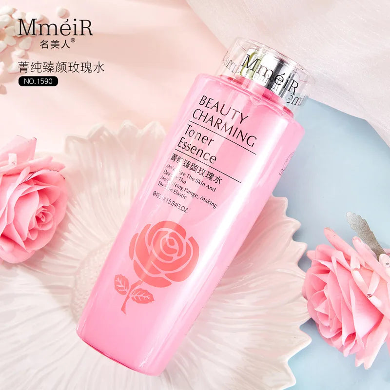 450ml Rose Water Softening Water Pink Water Toner Moisturizing Whitening Lightening Spots Nourishing Skin Repairing Skin