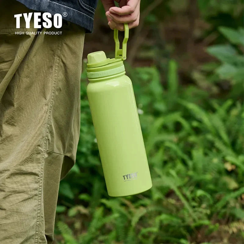 Stainless Steel Insulated Water Bottle (600-1200ml) | Hot & Cold Thermal Tumbler with Handle | Portable Vacuum Flask for Sports & Travel
