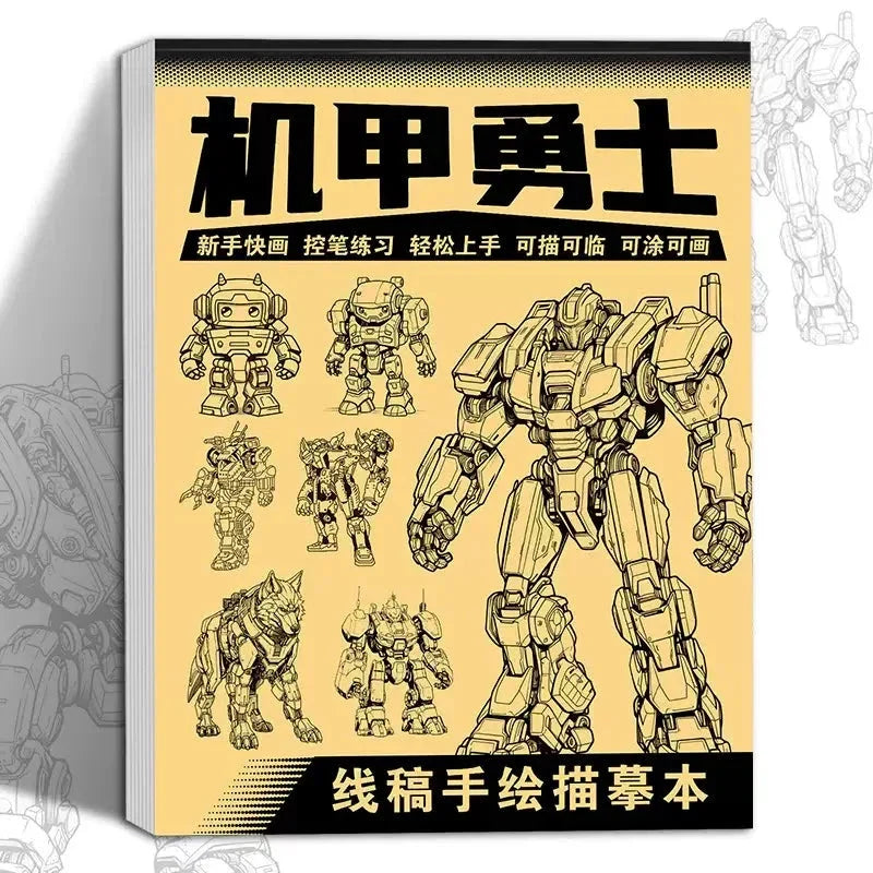 Anime Character Line Art Drawing Book - 48 Pages for Tracing & Painting Practice