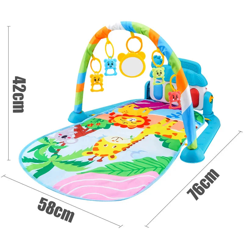 Baby Fitness Play Gym with Music & Piano Mat