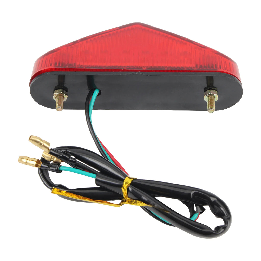 Universal 12V Motorcycle Tail Light License Plate Lamp Brake Stop Lights For Scooters Mopeds Motocross Dirt Bike Accessories