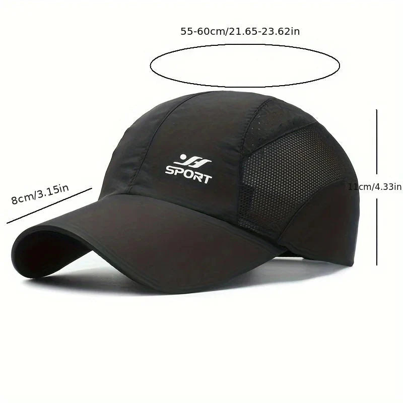 UV Protection Baseball Cap – Quick-Dry Breathable Strapback for Outdoors