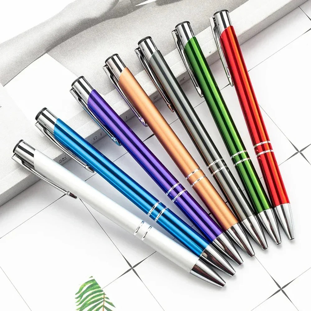 100 50 20 Pcs Custom Ballpoint Pen Metal Pen Support Custom Logo Advertising Personalized Pen Advertising Gift