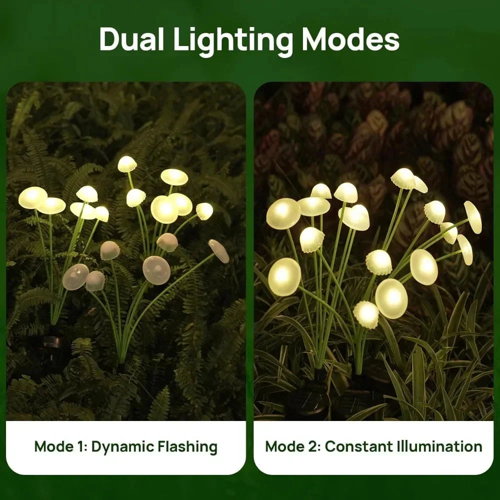 6LED Solar Jellyfish Mushroom Lights – LED Garden & Lawn Solar Plug Lights