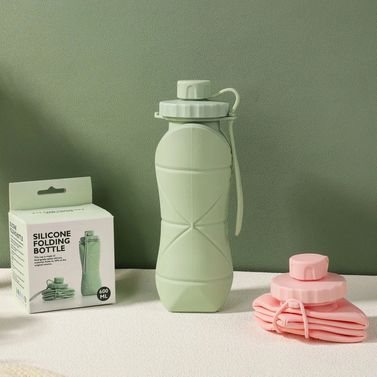 Portable Silicone Folding Water Cup - Scalable Travel Bottle for Outdoors