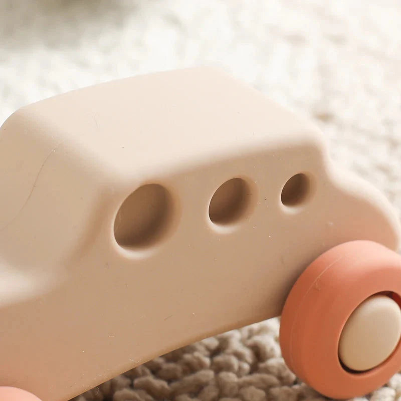 Baby Silicone Car Teether Toy Montessori Educational 0-12 Months