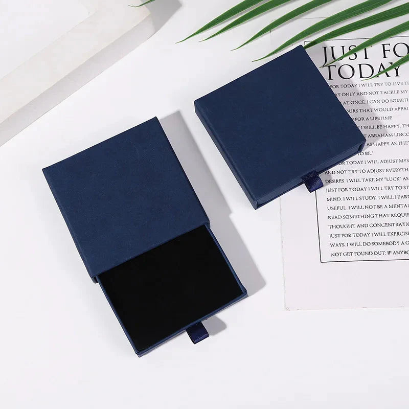 10pcs Kraft Paper Jewelry Boxes for Necklace Bracelet Earrings Gifts