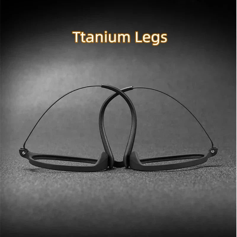 Ultralight Retro Round Glasses – TR90 Titanium Frame for Men & Women