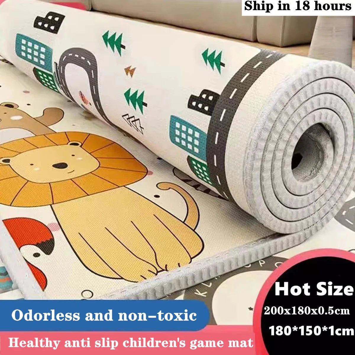 Non-Toxic Baby Crawling Play Mat | EPE Activity Gym Carpet