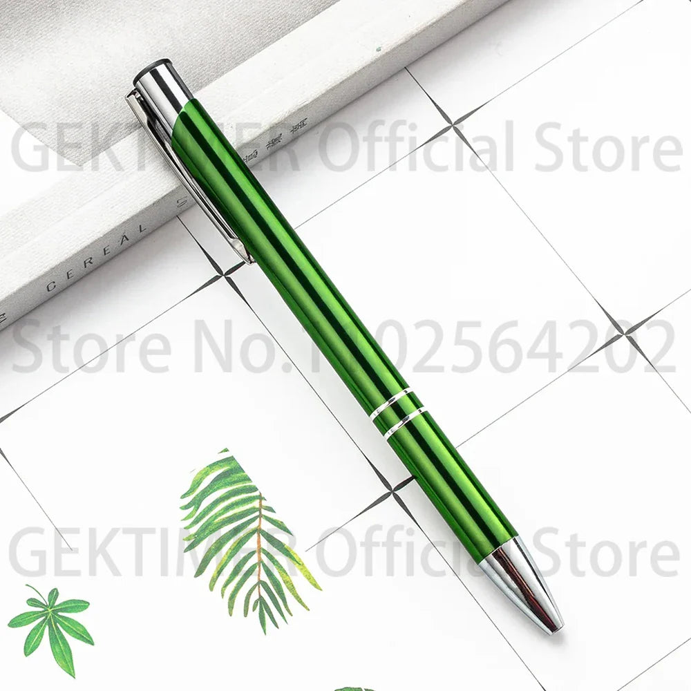100 50 20 Pcs Custom Ballpoint Pen Metal Pen Support Custom Logo Advertising Personalized Pen Advertising Gift