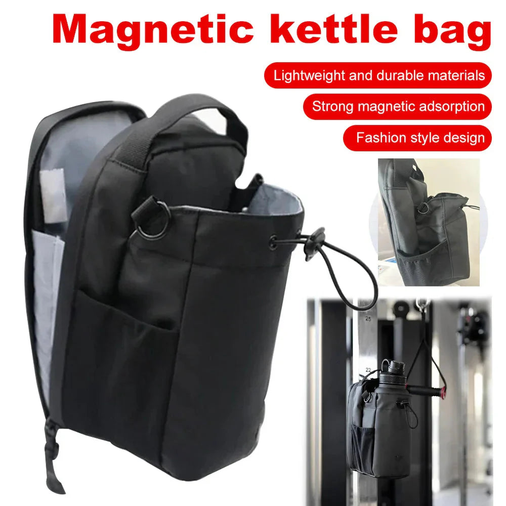 Magnetic Gym Sling Bag with Water Bottle & Phone Holder – Your Ultimate Outdoor Fitness Companion