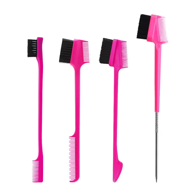 3-in-1 Baby Hair Edge Brush Comb for Hair Care and Salon Styling