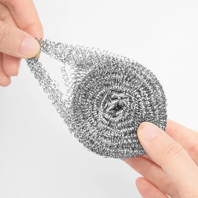 30/1pcs Steel Wire Dishwashing Cleaning Ball Kitchen Pot Pans Dishes Oil Rust Remover Brushes