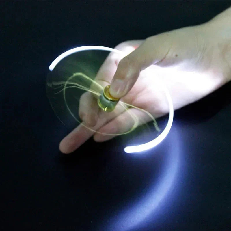 LED Gyro Spinner Pen – Multifunctional Metal Fidget Ballpoint Pen with Light | Stress Relief Spinning Pen for Writing, Focus & Gifts