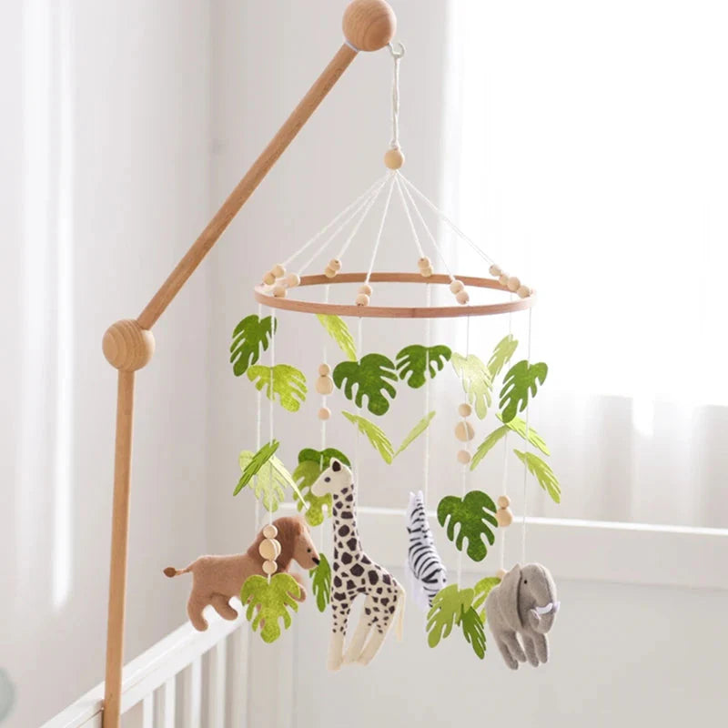 Baby Crib Mobile Rattle Toy Forest Animal Bed Bell