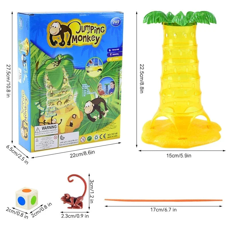 Multiplayer Tabletop Climbing Monkeys Game – Fun Interactive Parent-Child Board Game, Educational Rolling Monkey Toy for Kids