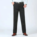 Summer Autumn Thick 100% Cotton Straight Leg Men's Pants