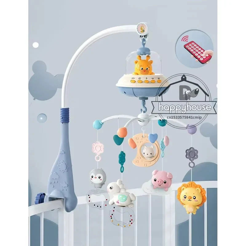 Musical Baby Crib Mobile - Lights, Music & Projection | Remote Control Crib Toy for Newborns