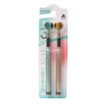 3-Sided Toothbrush for Adults - Soft Bristles, Tongue Cleaner, 2-Pack