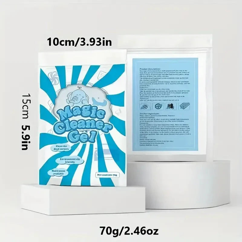 70g Car Cleaning Gel Slime - Effortlessly Remove Dust from Air Vents, Keyboards, and More