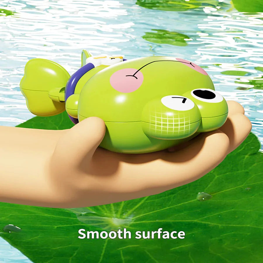 Children's Bath Toys - Clockwork Floating & Swimming Frogs | Fun & Safe for Kids