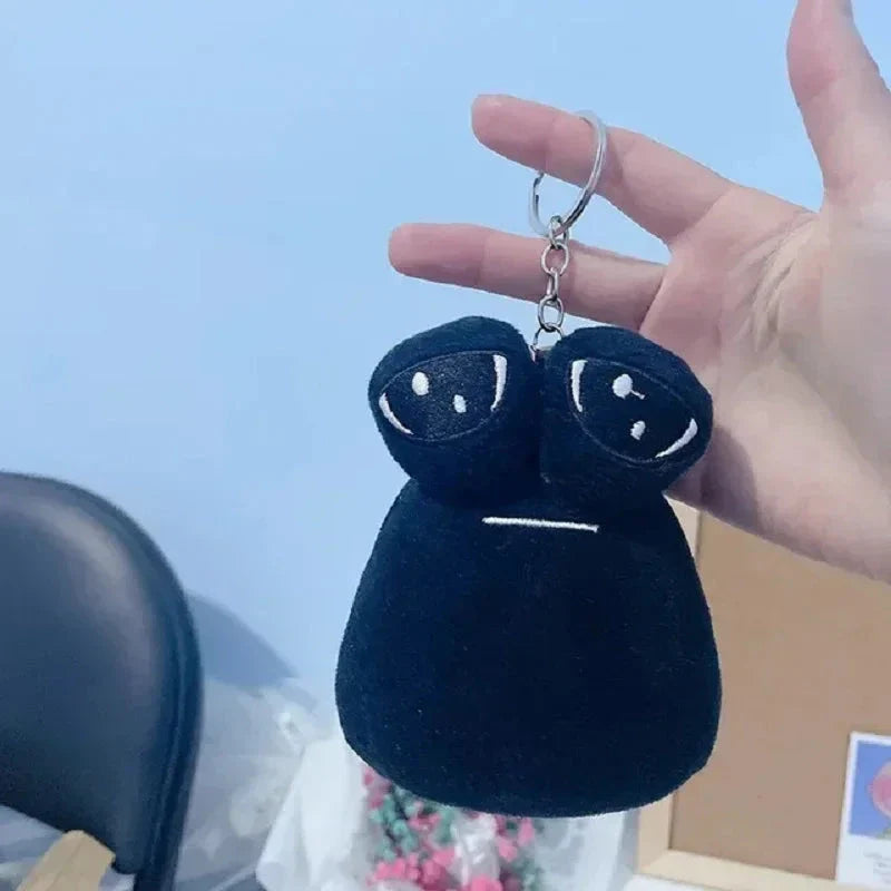 10cm My Pet Alien Pou Plush Keychain – Cute Stuffed Doll for Kids