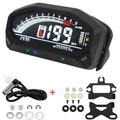 Motorcycle New Adjustable Speedometer 12000 RPM Display Motor Odemeter Tachometer Fuel Level Gauge Dashboard for 1 2 4 Cylinder