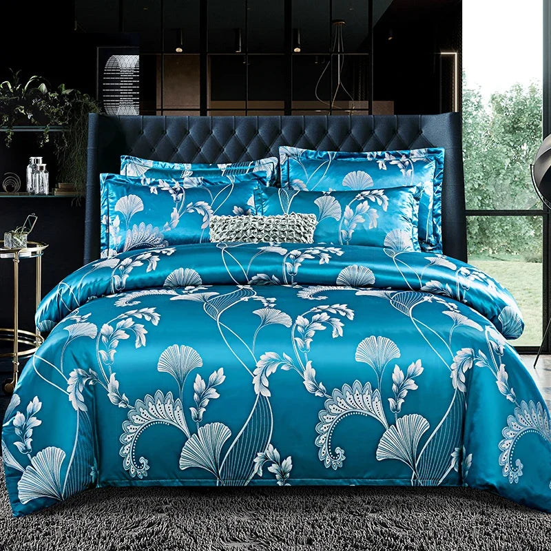 European Soft Fabric Luxury Duvet Cover Set - 3pcs