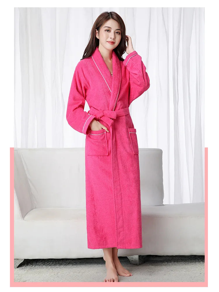 100% Cotton Waffle Bathrobe for Men or Women