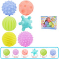6Pcs Textured Multi Ball Set for Baby Tactile Training