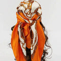 Satin Square Scarf – Elegant 2025 Print Hijab, Shawl & Hair Wrap