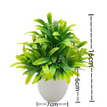 Artificial Plants with Plastic Pots for Home Decor