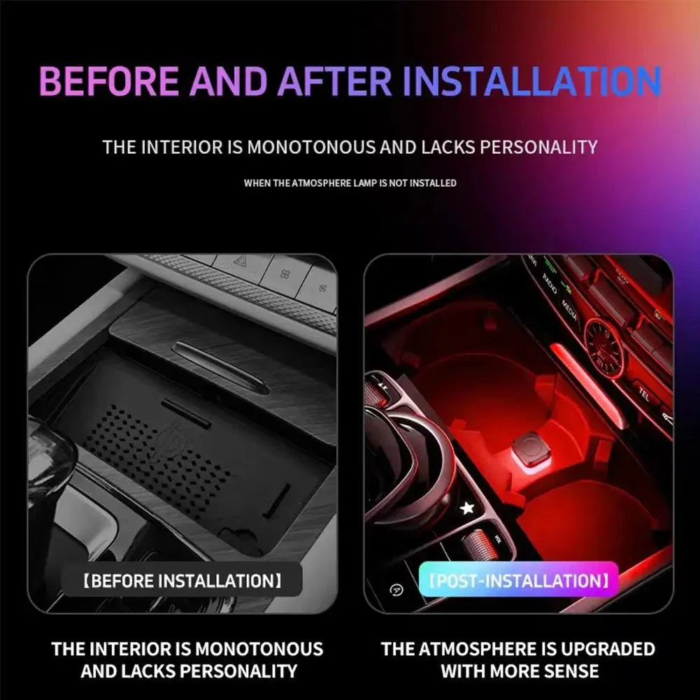 Mini USB LED Car Light – Colorful Interior Atmosphere & Emergency Lamp