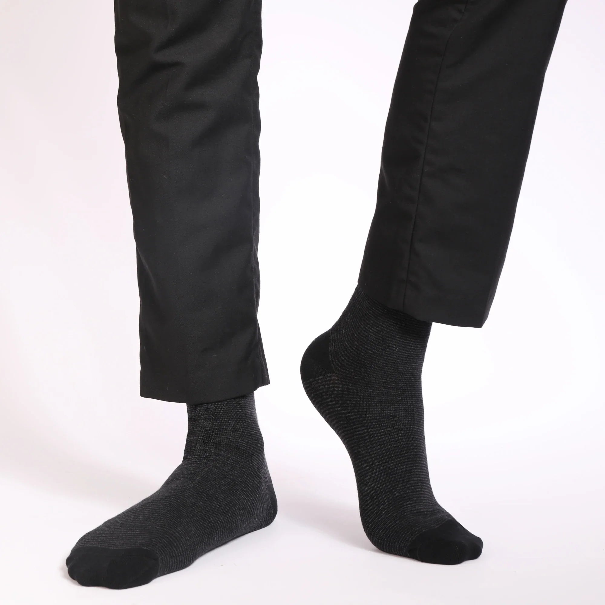 5 Pairs Men's Dress Socks High Quality Combed Cool Breathable Cotton Crew Socks Plus Size