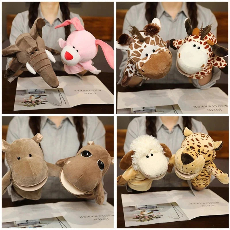 Hand Finger Puppets – Cartoon Plush Toy for Kids & Party Fun