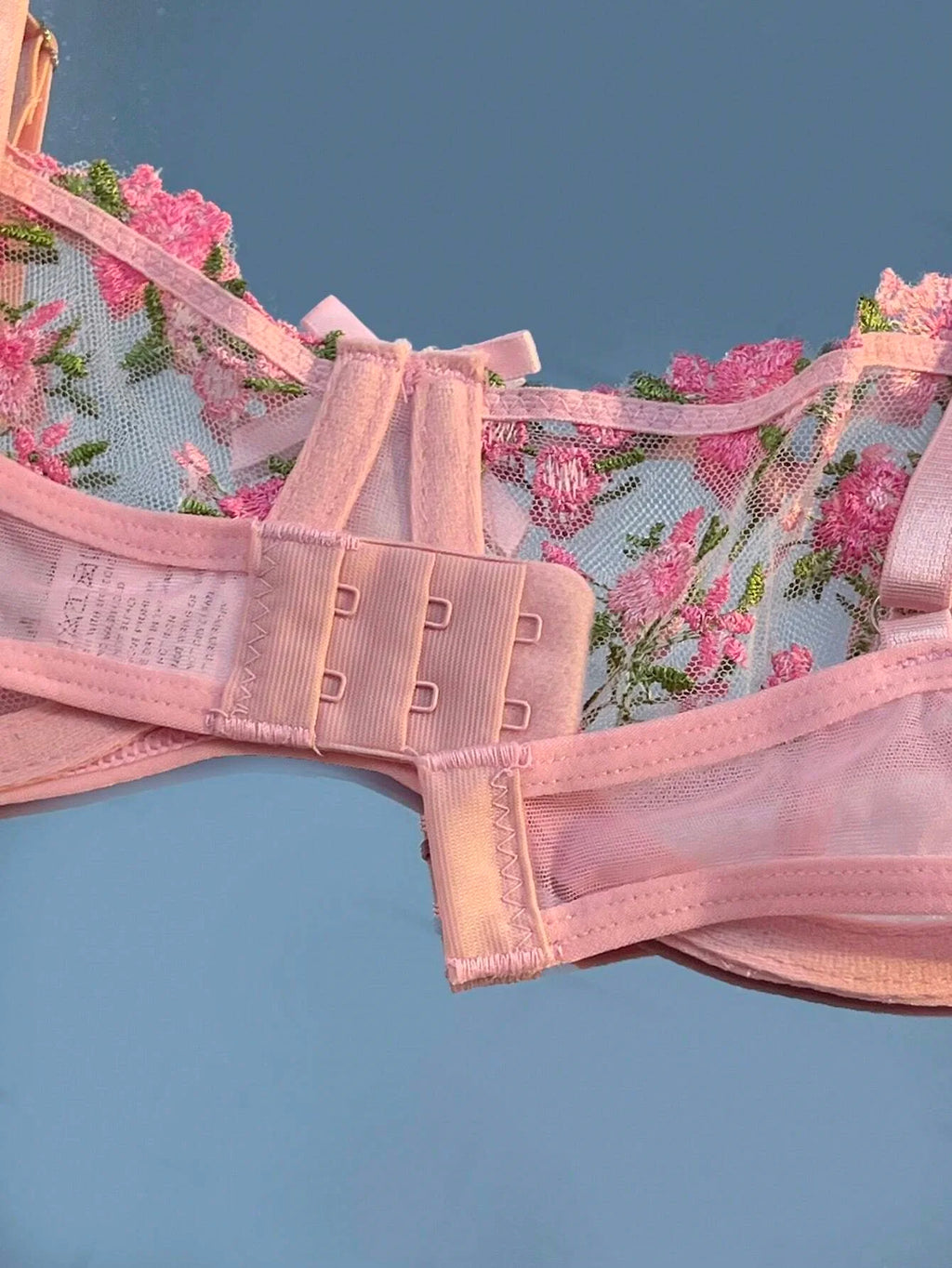 Beautiful Women Sexy 2 Piece Floral Embroidery Underwear Sets