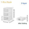Foldable Shoe Rack Organizer 6 Layers Transparent Tackie Box Collapsible Home Sneaker Storage Stackable Shoes Cabinet For Closet