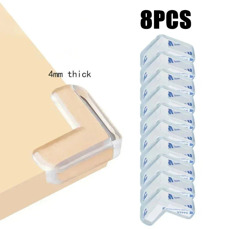 Transparent Baby Safety Strip with Double-Sided Tape for Furniture