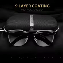 Luxury Elegent Aluminium Magnesium Sunglasses Retro Steampunk Round glasses Polarized Sun glasses for Women and Men  With UV400 Protection