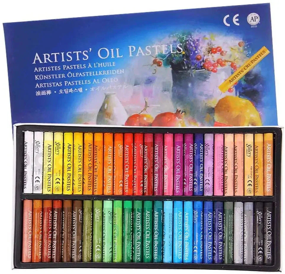 Artist Oil Pastel Set - 12/25/50 Colors, Non-Toxic Washable Crayons for Drawing & Painting