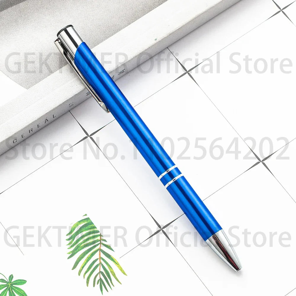 100 50 20 Pcs Custom Ballpoint Pen Metal Pen Support Custom Logo Advertising Personalized Pen Advertising Gift