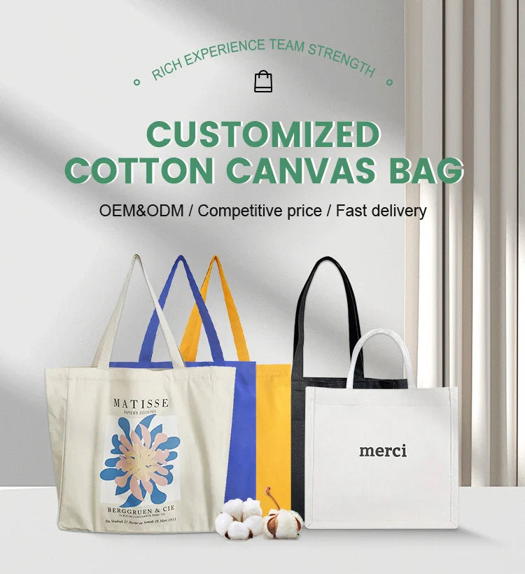 Bulk Wholesale 100pcs/Lot Reusable Cotton Bag Custom Canvas Shopping Tote Bags with Logo