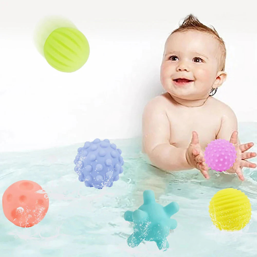 6Pcs Textured Multi Ball Set for Baby Tactile Training