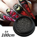 100/50cm Luxury Crystal Chain Nail Charms - 1.5/2mm Clear & AB Diamond Nail Art Decoration