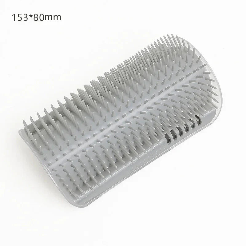 Cat Massage Brush & Hair Remover – Self-Grooming Wall Corner Comb for Cats | Detachable, Easy-Clean Pet Massage Tool